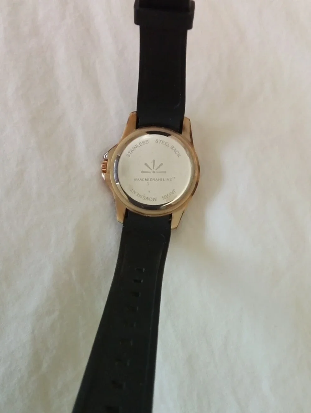 Isaac Mizrahi Black Dial Tortoiseshell Accent Women's Watch